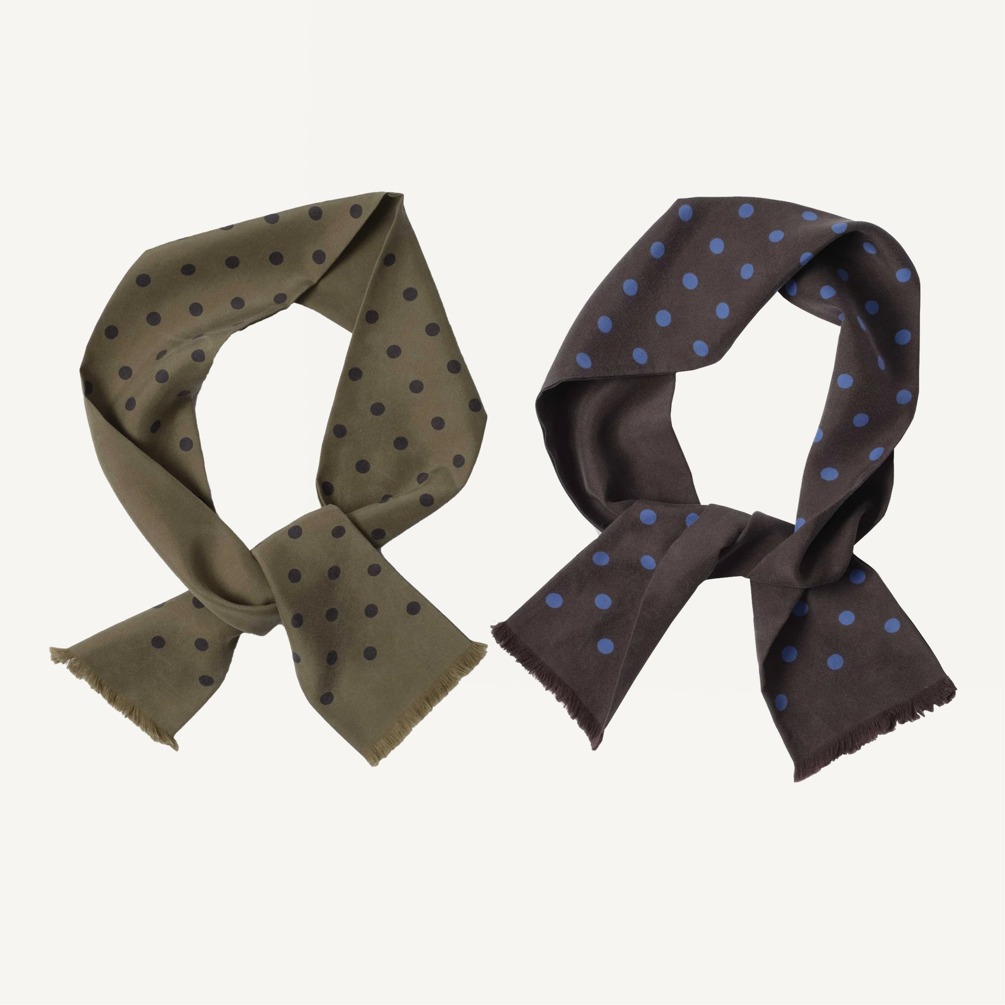 MARGARET HOWELL POLKA DOT SILK SCARF