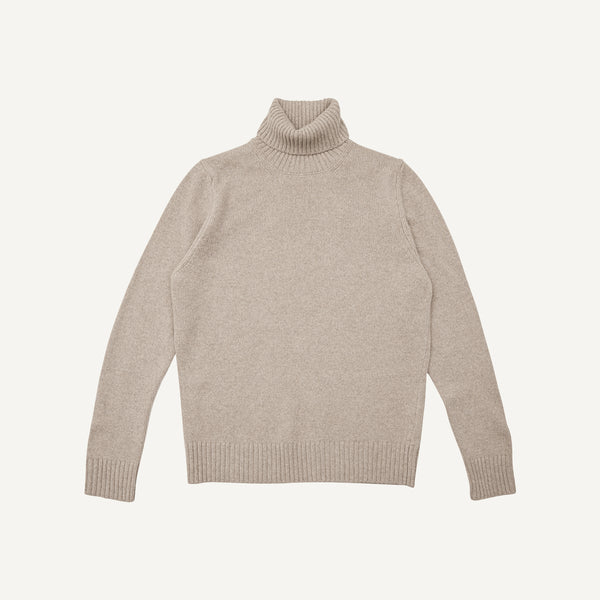 PLAIN GOODS CASHMERE TURTLENECK SWEATER