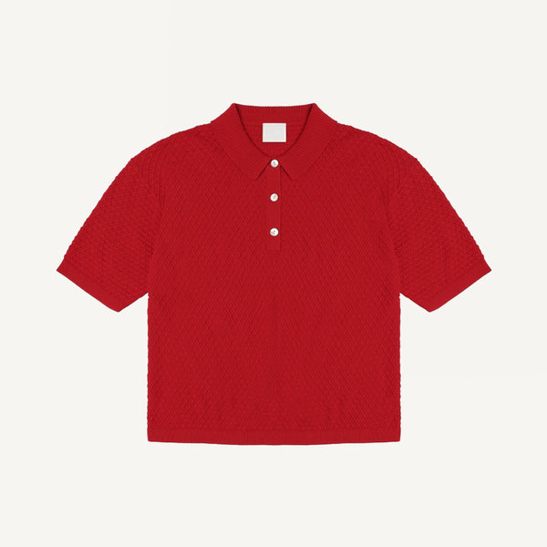 FUB HIGH-TWIST TEXTURED POLO