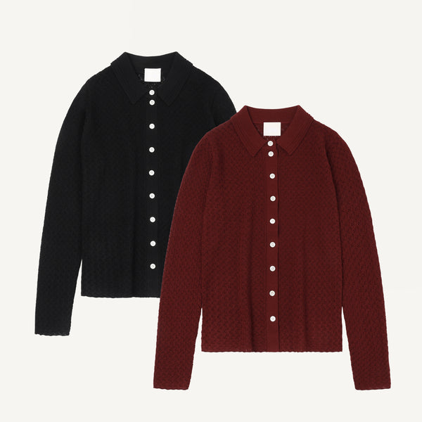FUB WOOL POINTELLE SHIRT