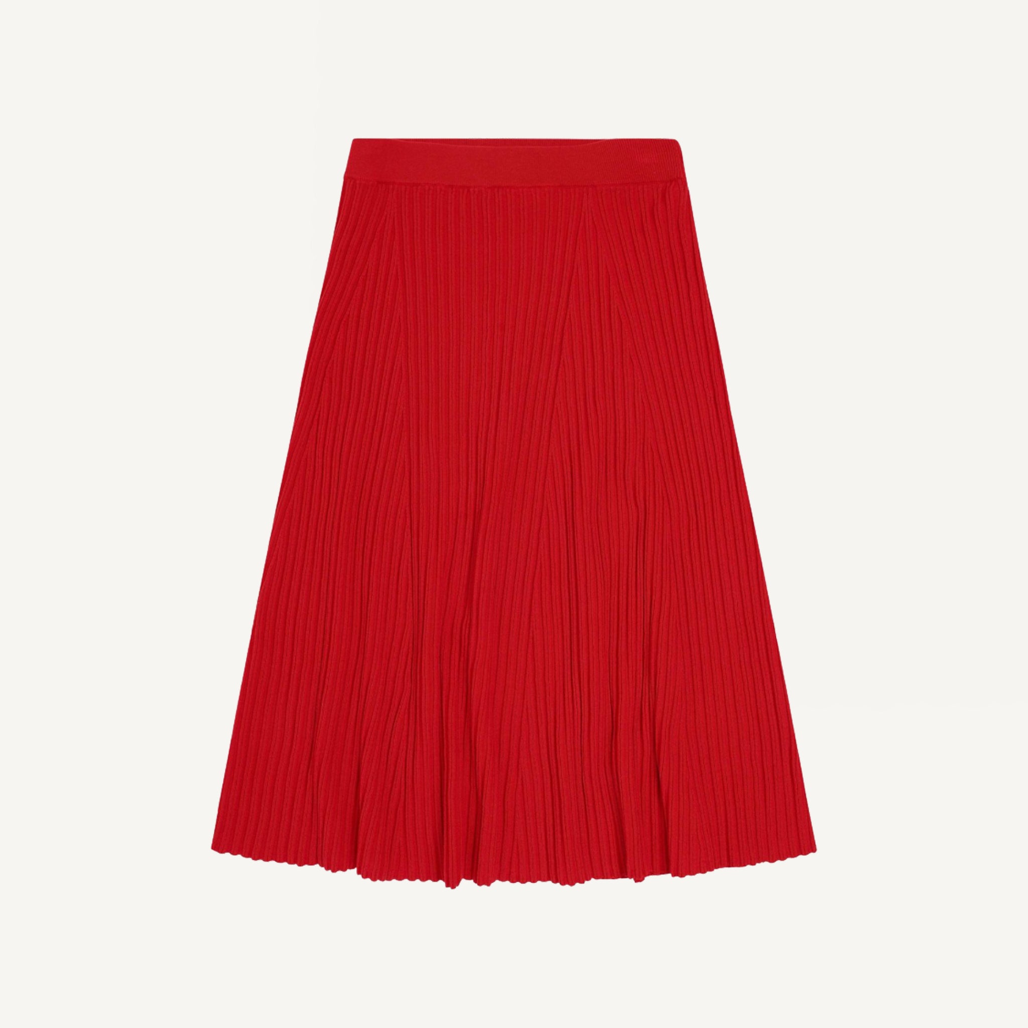 FUB HIGH TWIST RIBBED KNIT SKIRT