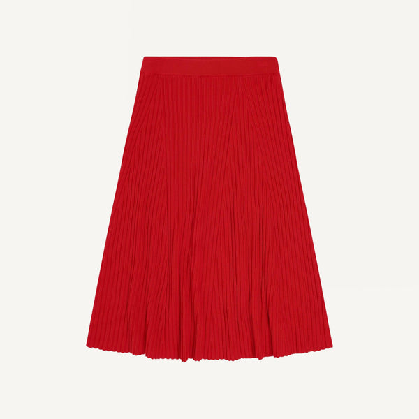 FUB HIGH TWIST RIBBED KNIT SKIRT