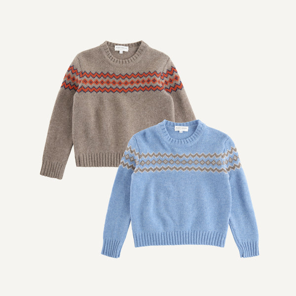 PLAIN GOODS CHILDREN'S FAIR ISLE SWEATER