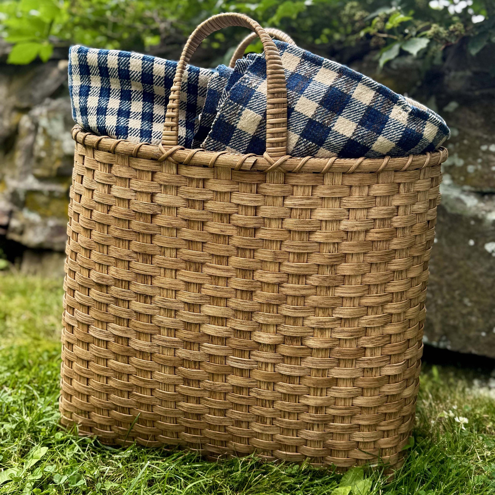 UNDERWATER WEAVING MONOGRAMMED BIG SHOPPER TOTE