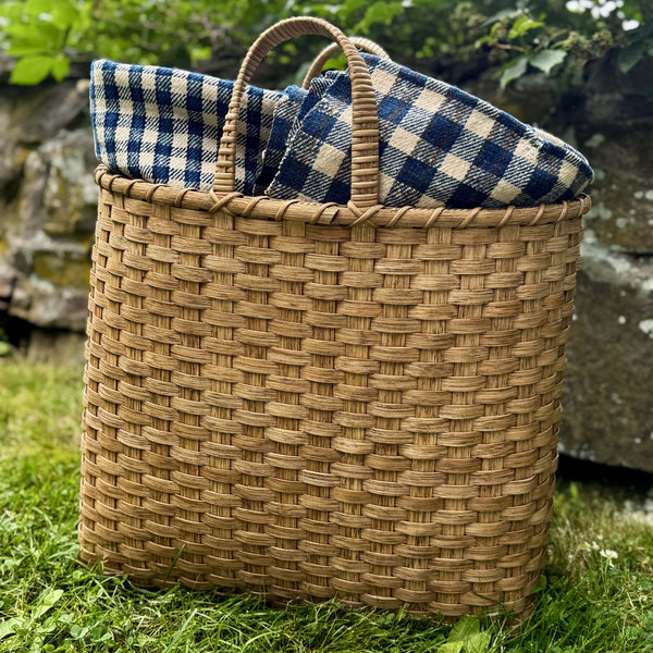 UNDERWATER WEAVING MONOGRAMMED BIG SHOPPER TOTE
