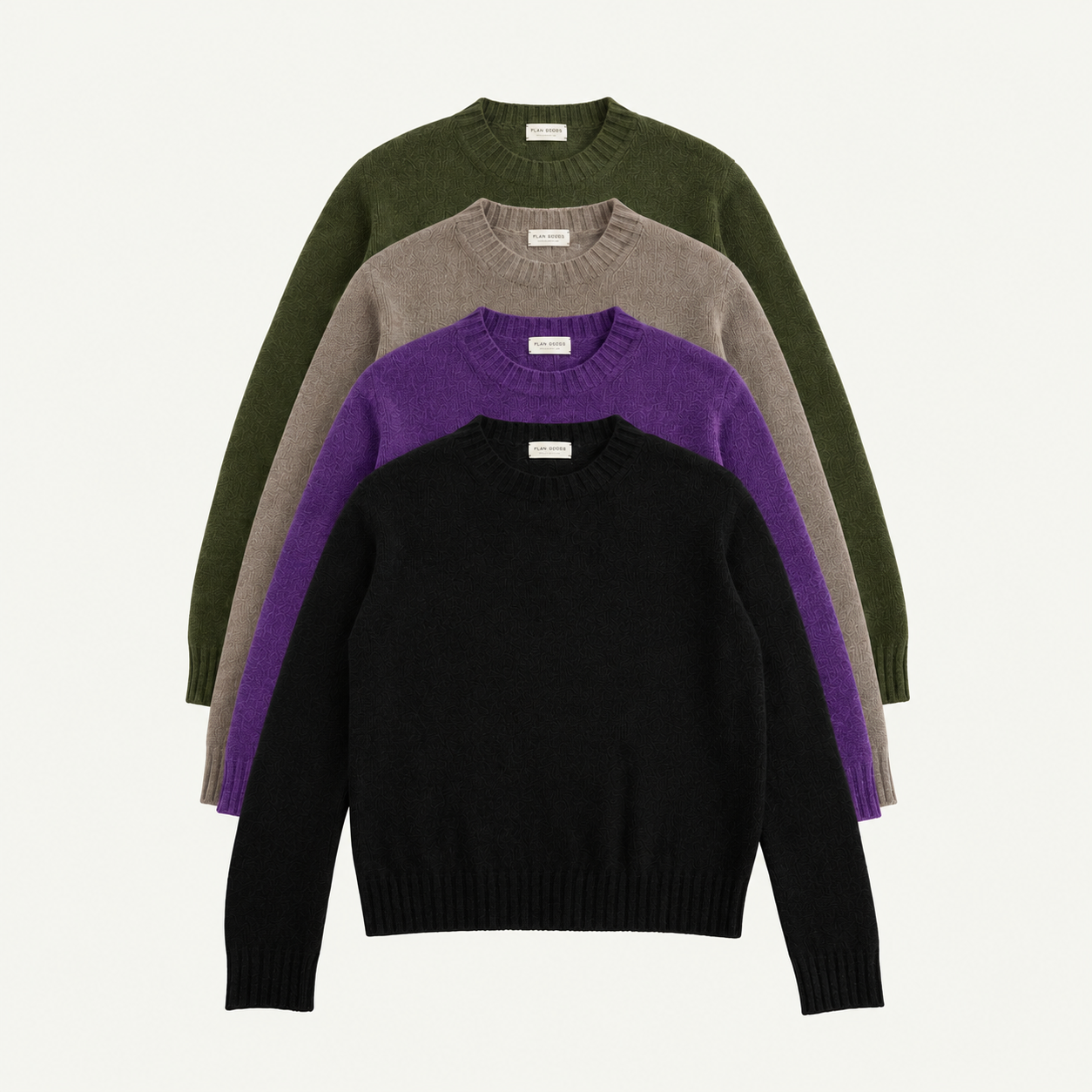 PLAIN GOODS WOMEN'S MID-WEIGHT CASHMERE CREW
