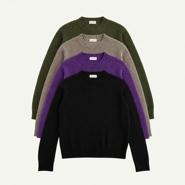 PLAIN GOODS WOMEN'S MID-WEIGHT CASHMERE CREW