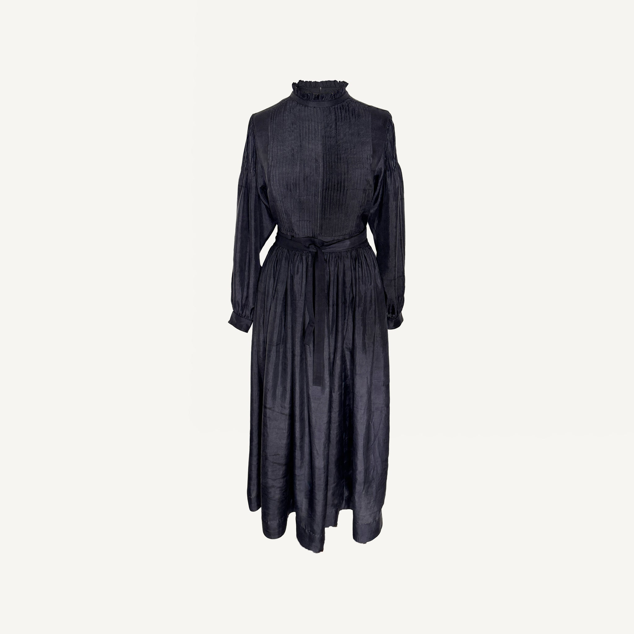 MAKU PLEATED BIB DRESS