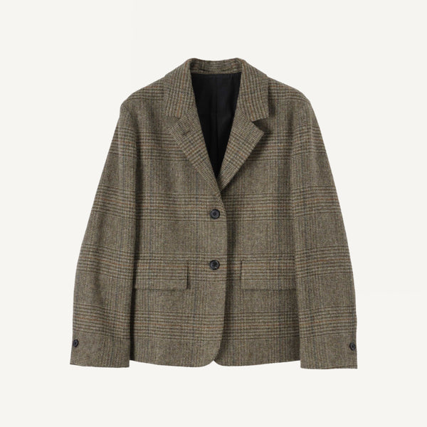 MARGARET HOWELL WOOL GLENCHECK BLAZER