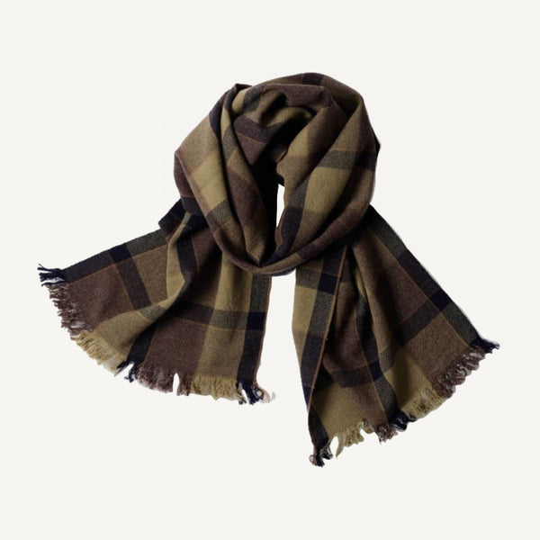 MARGARET HOWELL OFFSET CHECK SCARF