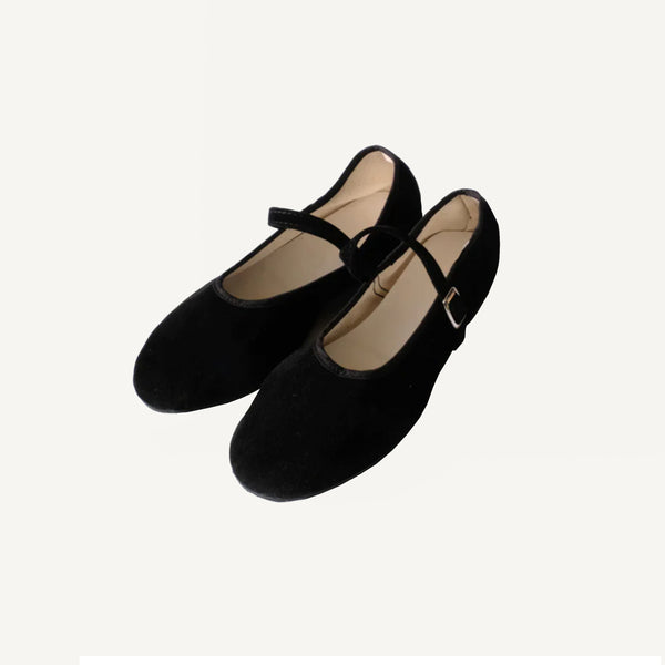 MARY JANE SHOES - VELVET