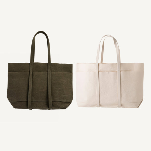 AMIACALVA MEDIUM WASHED CANVAS TOTE