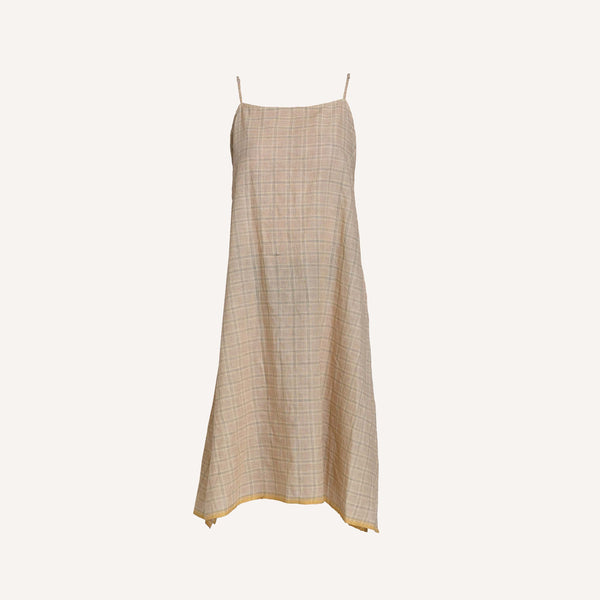 MAKU CHECKED SLIP DRESS