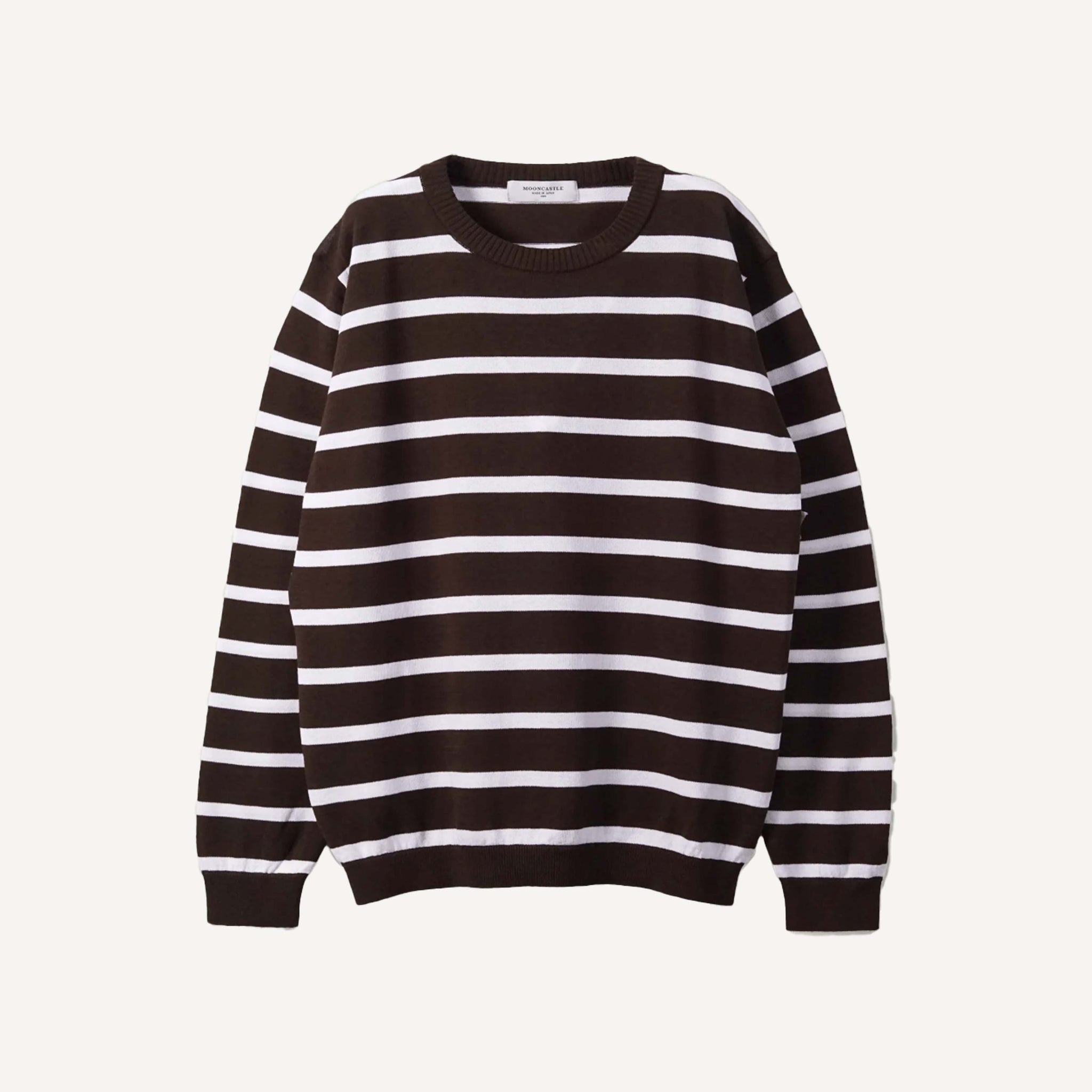 MOONCASTLE STRIPED CREWNECK SWEATER
