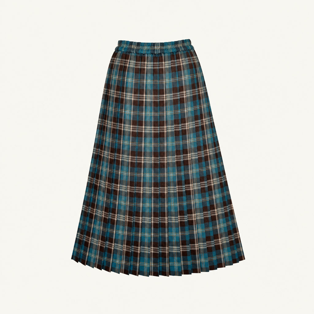 TARTAN PLEATED SKIRT