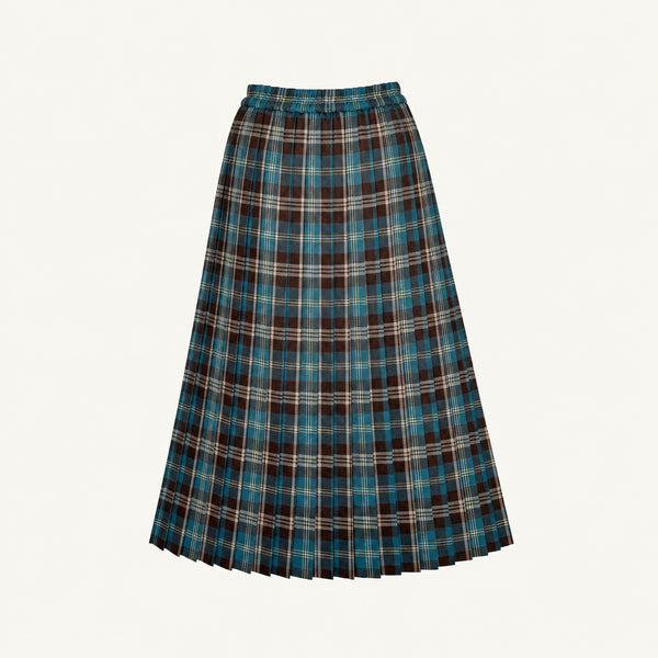 TARTAN PLEATED SKIRT