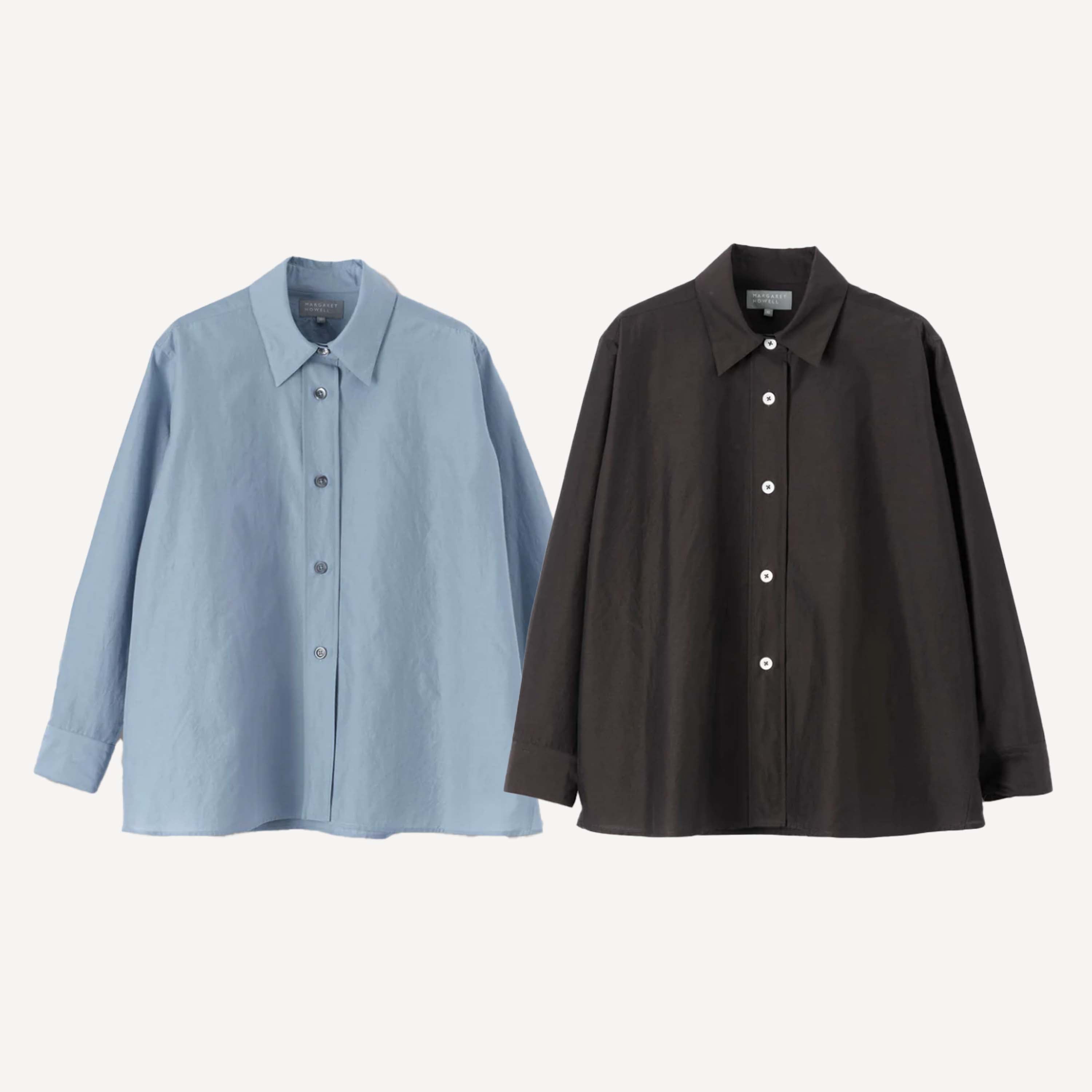MARGARET HOWELL HML トップス8点 楽天市場】マーガレットハウエル シャツ（カラーブルー