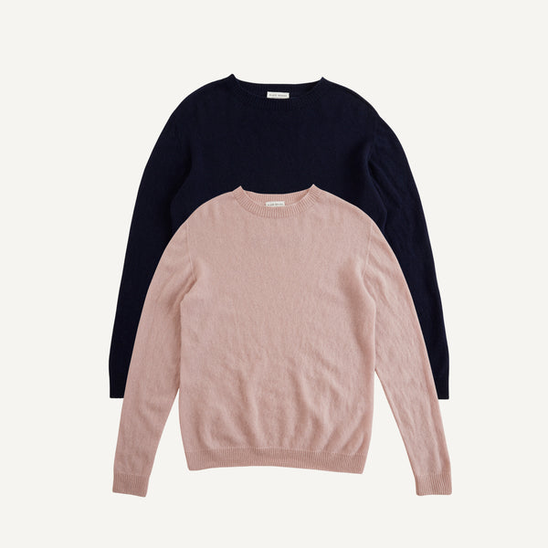 PLAIN GOODS WOMEN'S LIGHT WEIGHT CASHMERE CREW