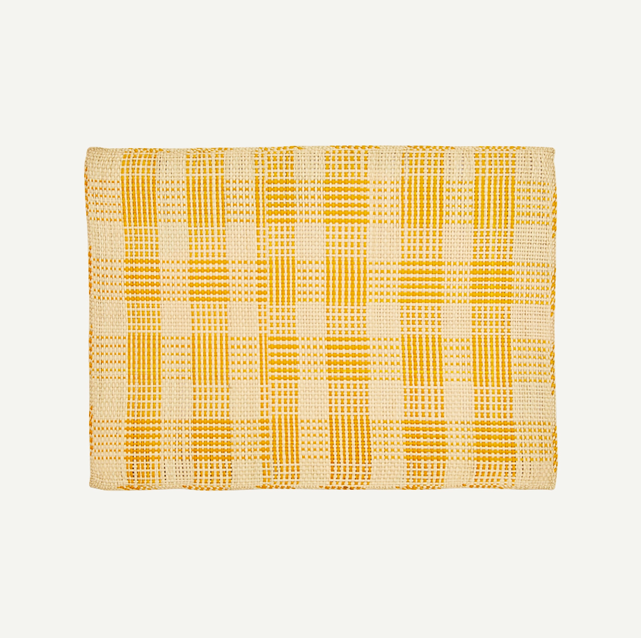 HANDWOVEN CITRUS PLAID PLACEMATS