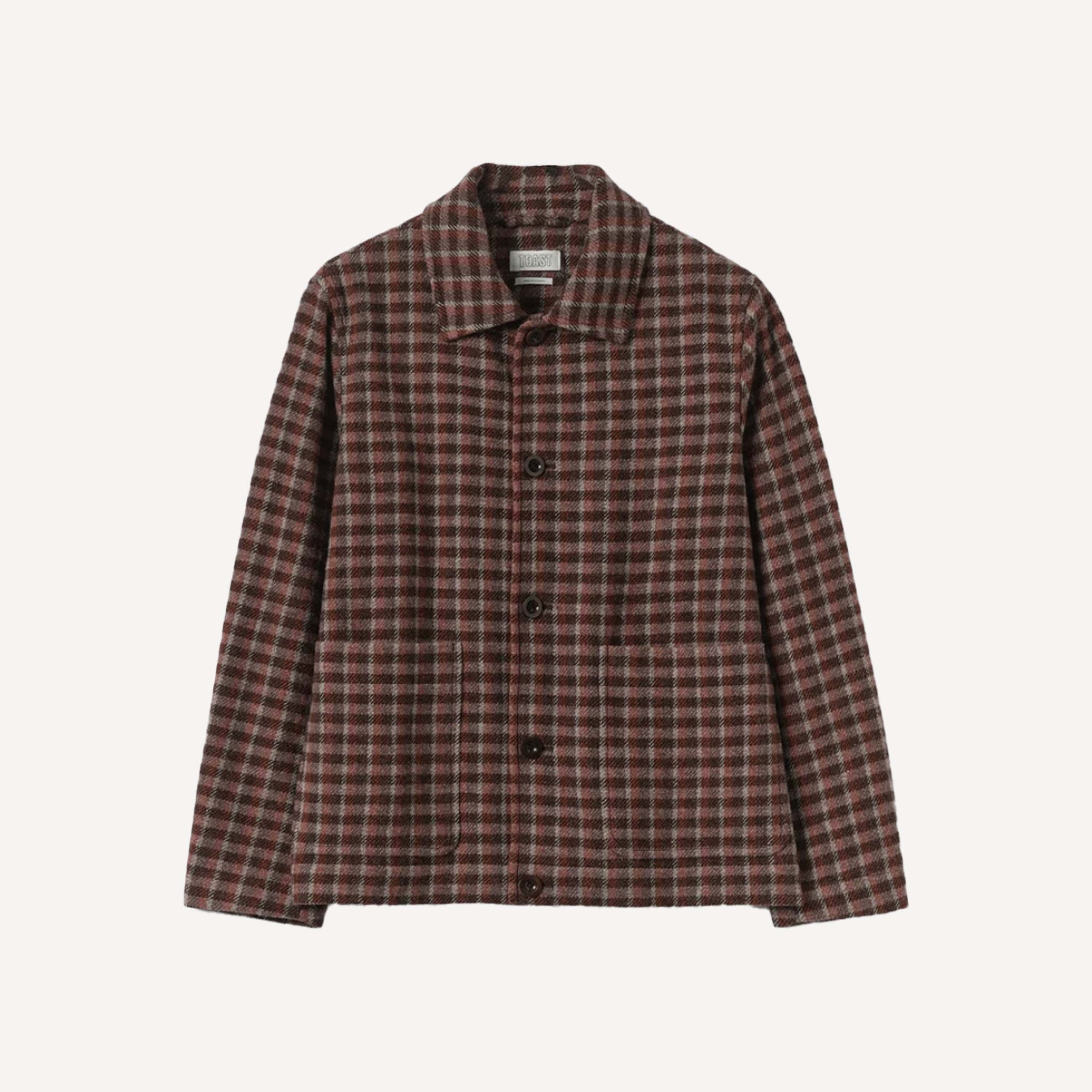 TOAST CHECK CHORE JACKET