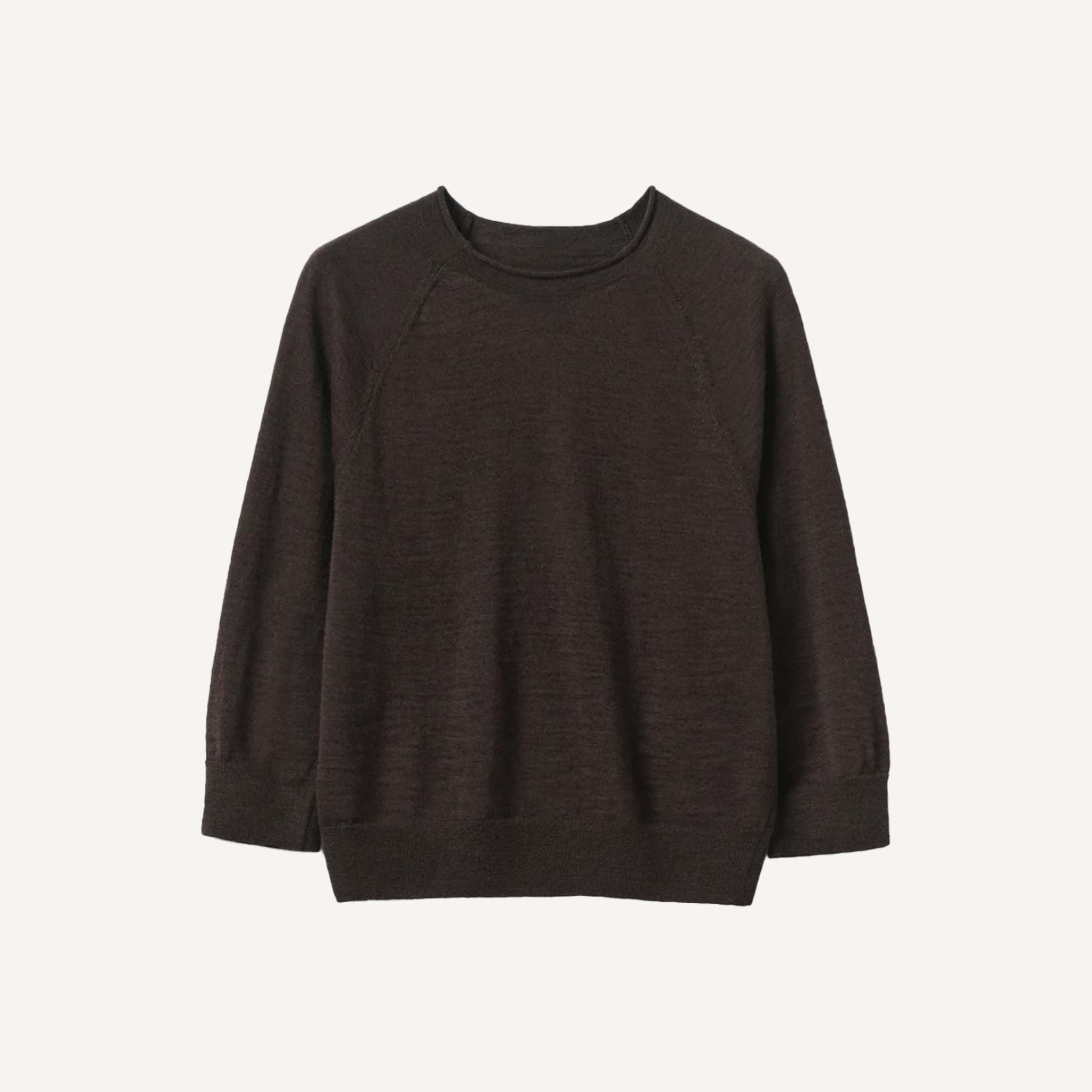 TOAST FINE HALF SLEEVE SWEATER