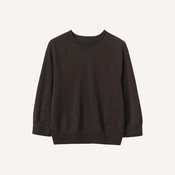 TOAST FINE HALF SLEEVE SWEATER