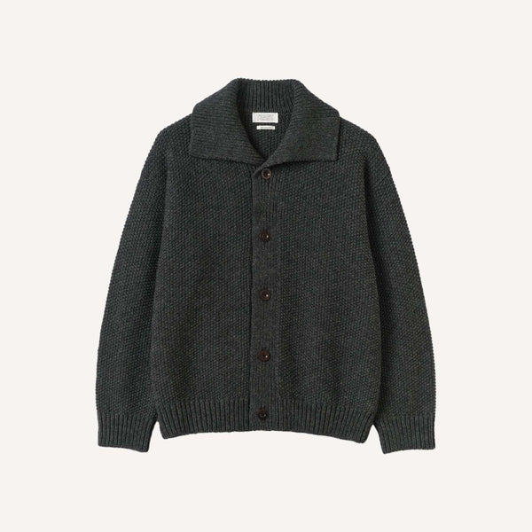 TOAST COLLARED WOOL CARDIGAN