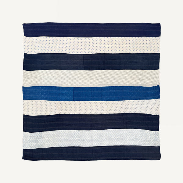 UPCYCLED WIDE STRIPE QUILT