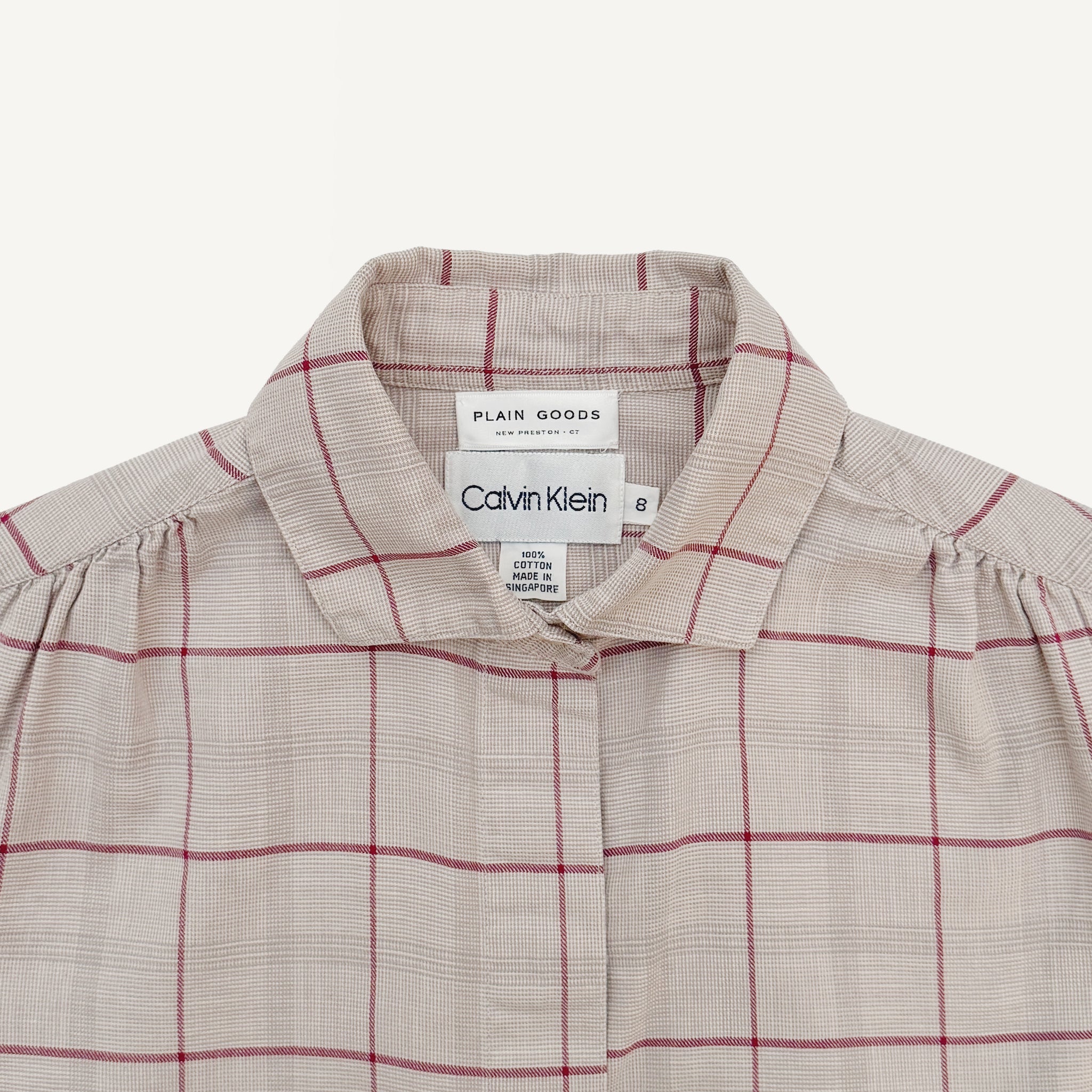 VINTAGE CALVIN KLEIN + PLAIN GOODS SHIRT