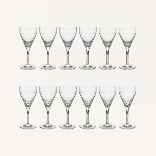 VINTAGE CRYSTAL WINE GLASSES