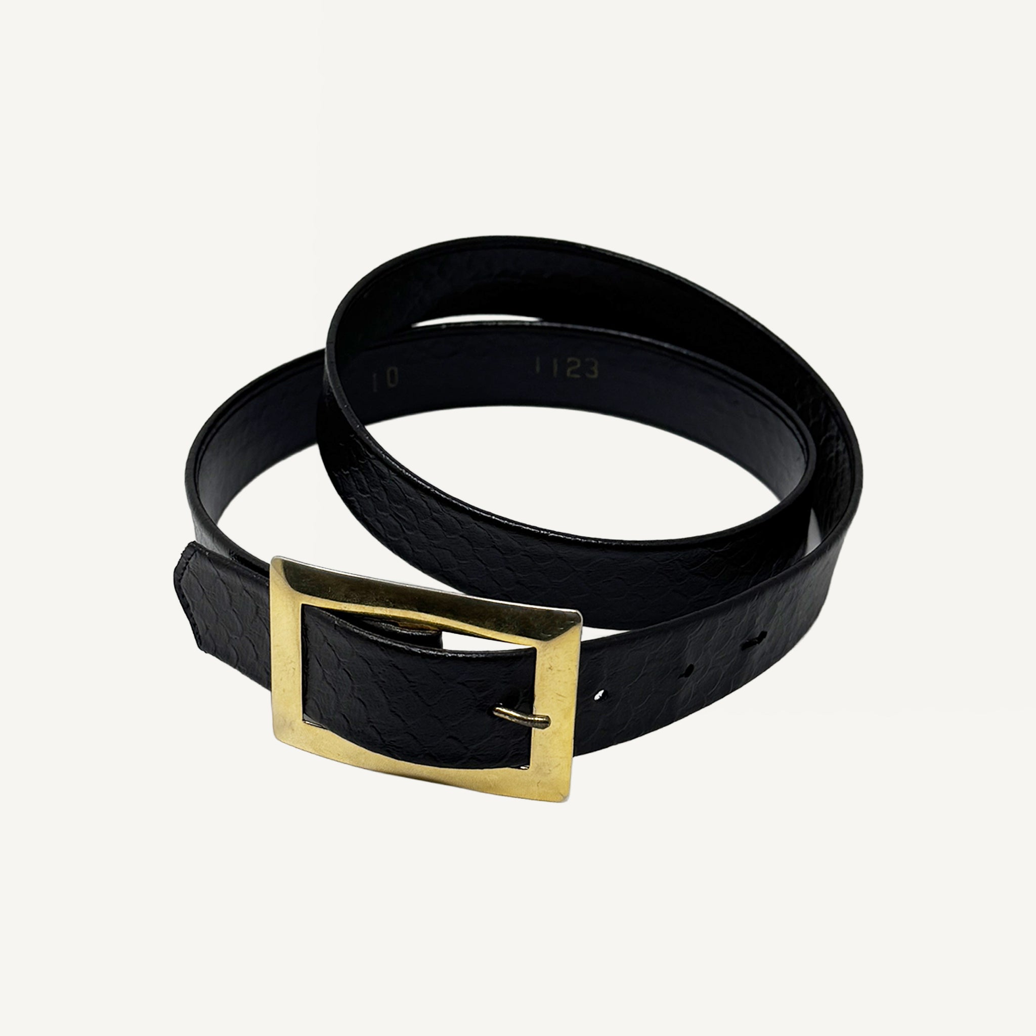 VINTAGE EMBOSSED LEATHER BELT