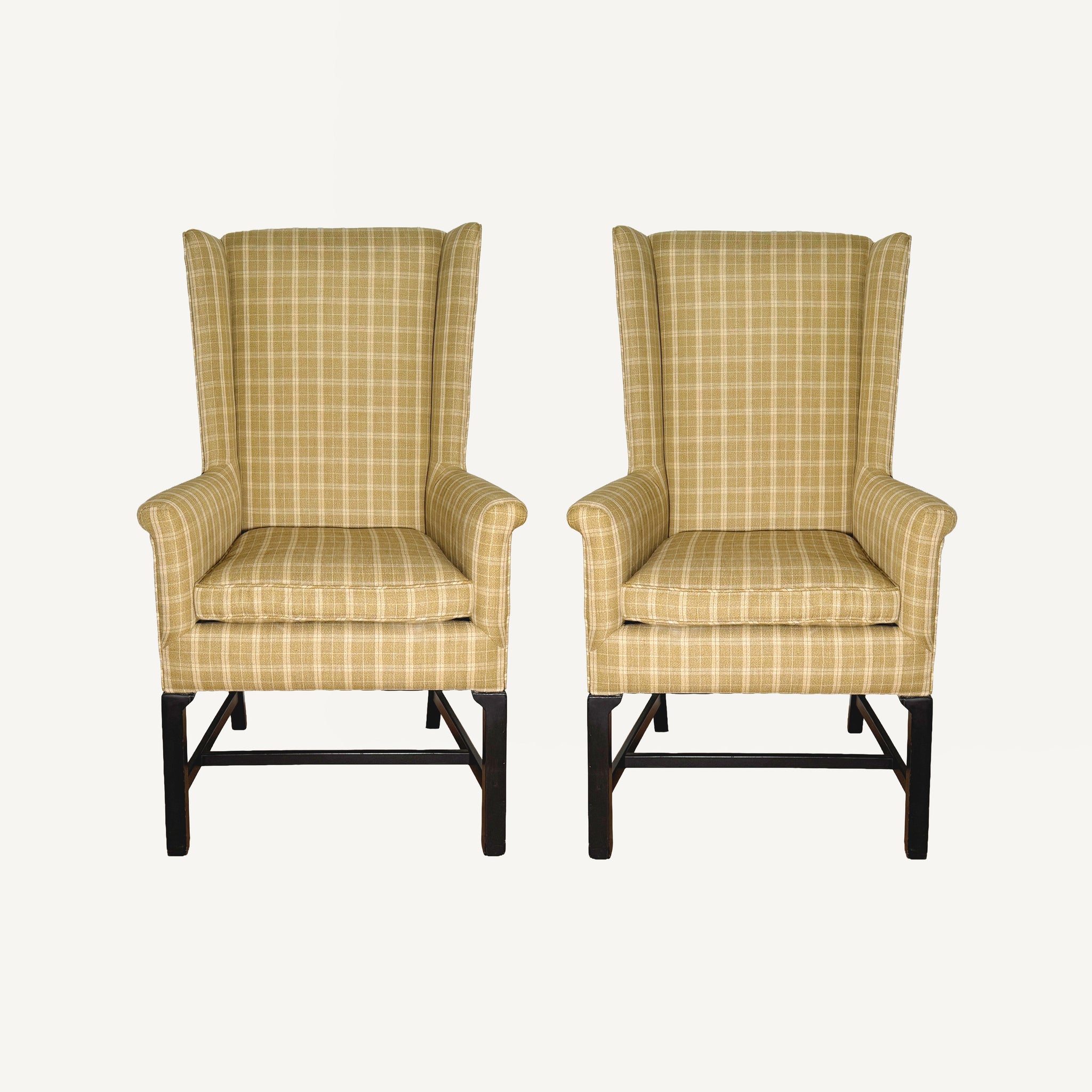 VINTAGE WING BACK CHAIRS