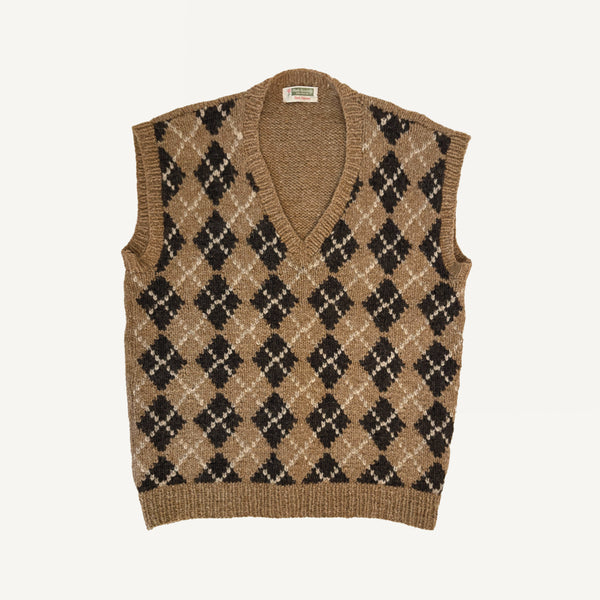 VINTAGE ARGYLE SWEATER VEST