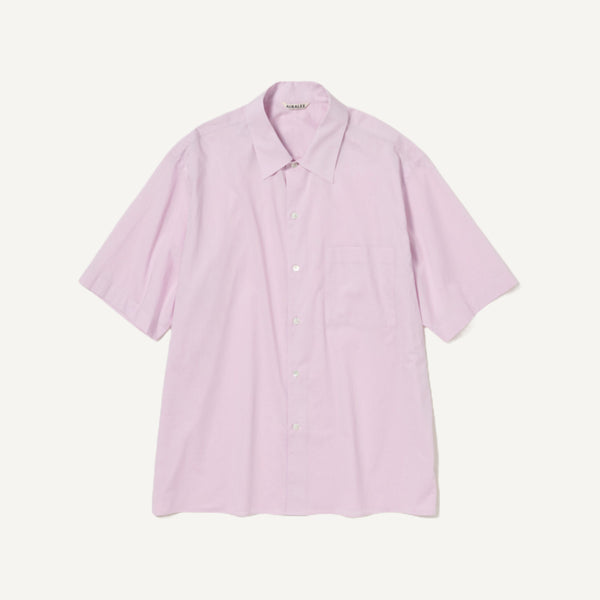 AURALEE WASHED FINX TYPEWRITER HALF SLEEVE SHIRT