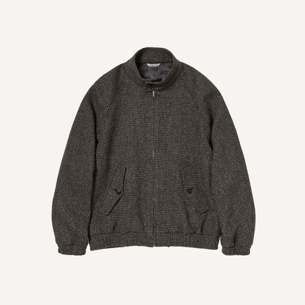 AURALEE TWEED ZIP BLOUSON