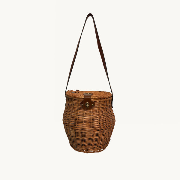 VINTAGE BASKET SHOULDER BAG