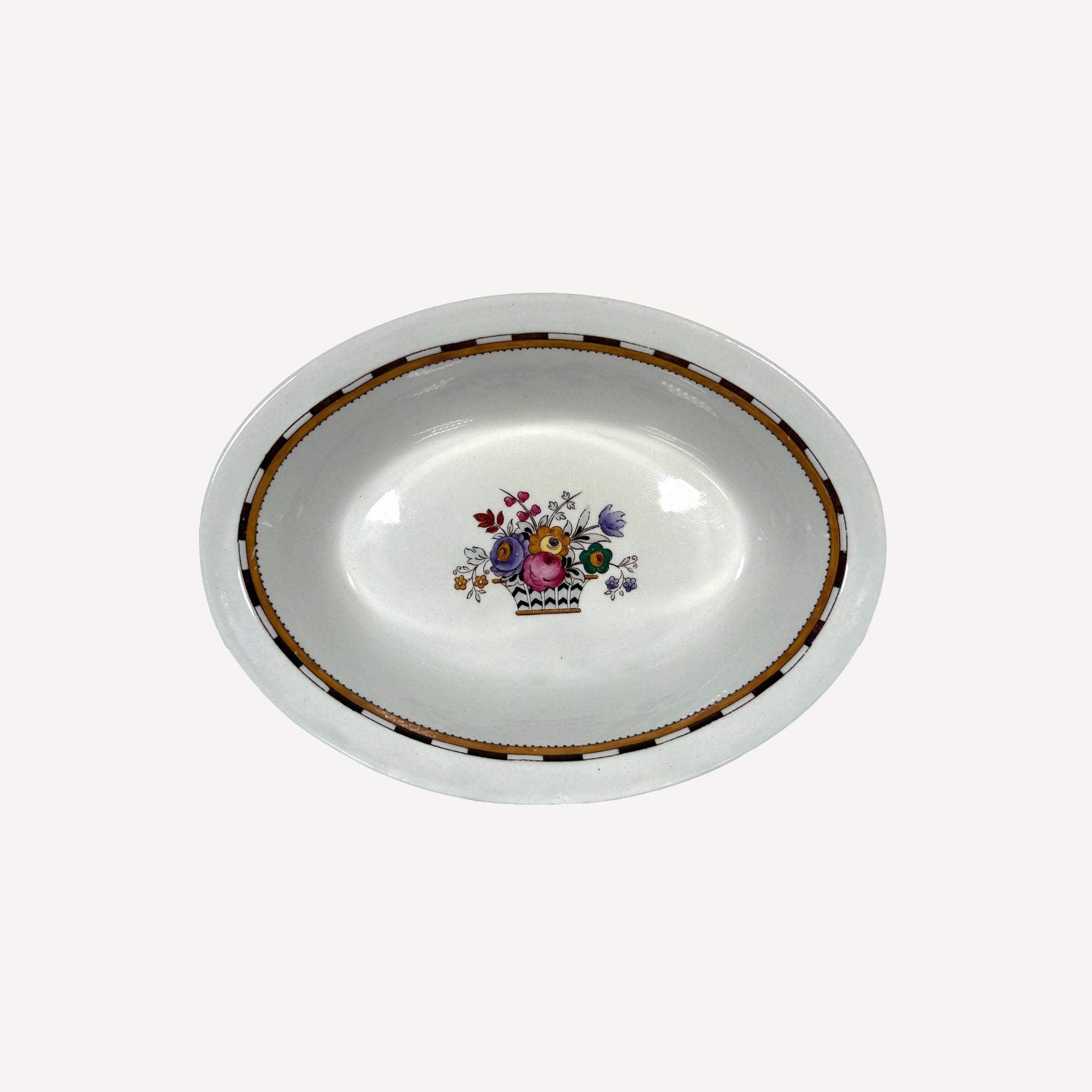 ANTIQUE BOOTHS SERVING DISH