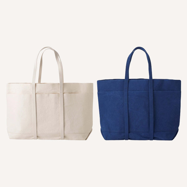 AMIACALVA LARGE WASHED CANVAS TOTE