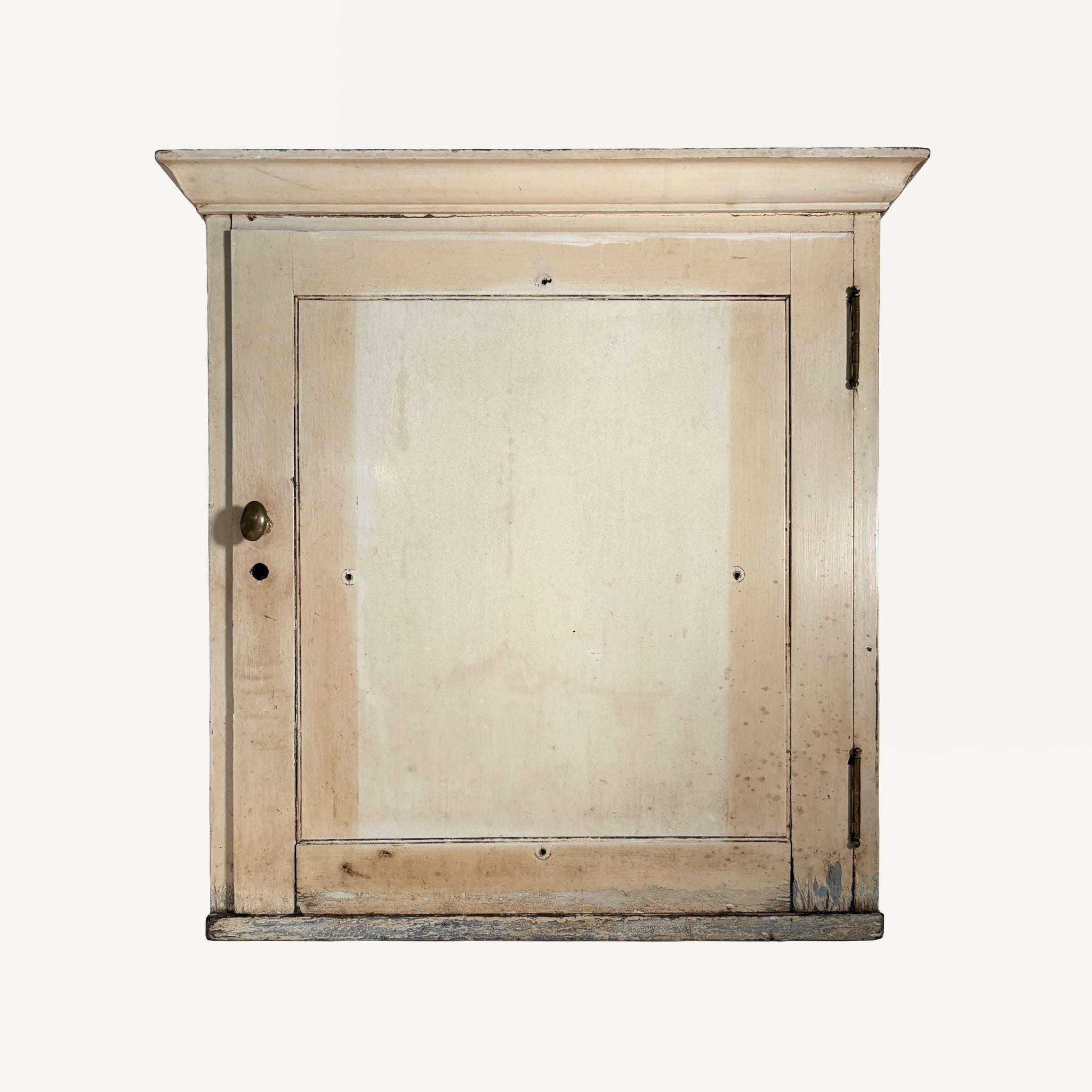 ANTIQUE PAINTED WALL CABINET