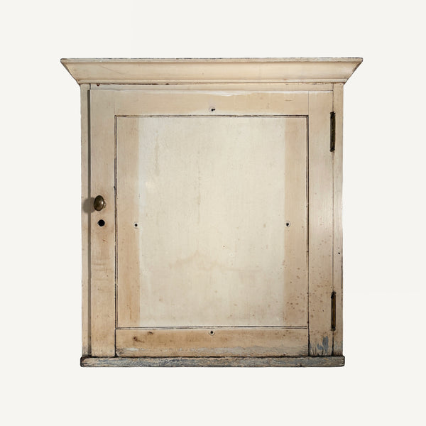ANTIQUE PAINTED WALL CABINET