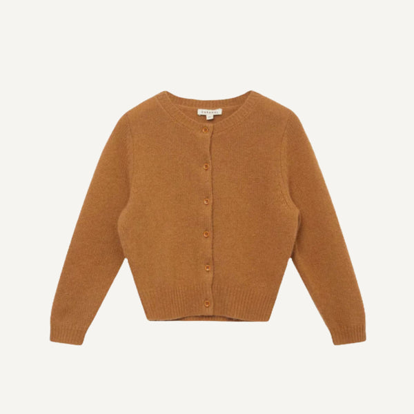 CARAMEL CASHMERE CARDIGAN