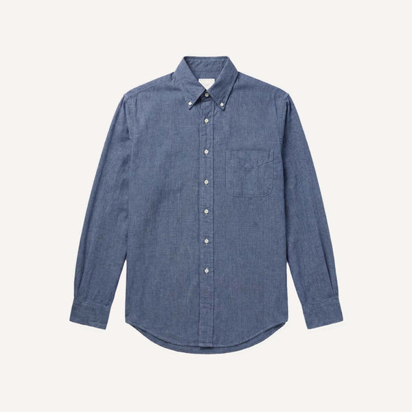 ORSLOW CHECKED CHAMBRAY SHIRT