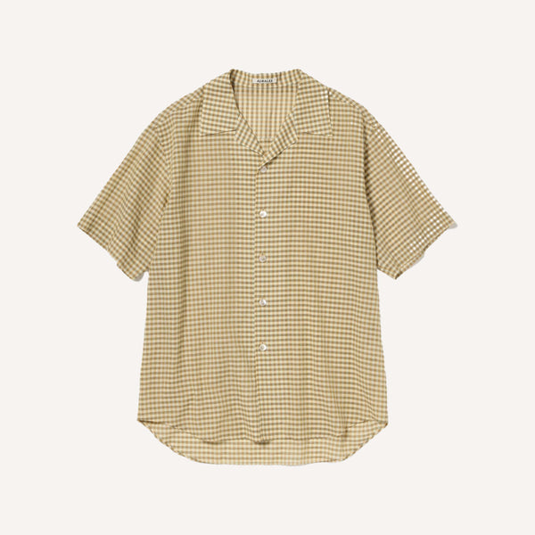 AURALEE AIRY COTTON HALF SLEEVED SHIRT
