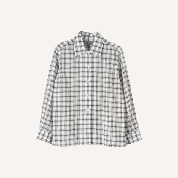 MARGARET HOWELL CURVE COLLAR SHIRT