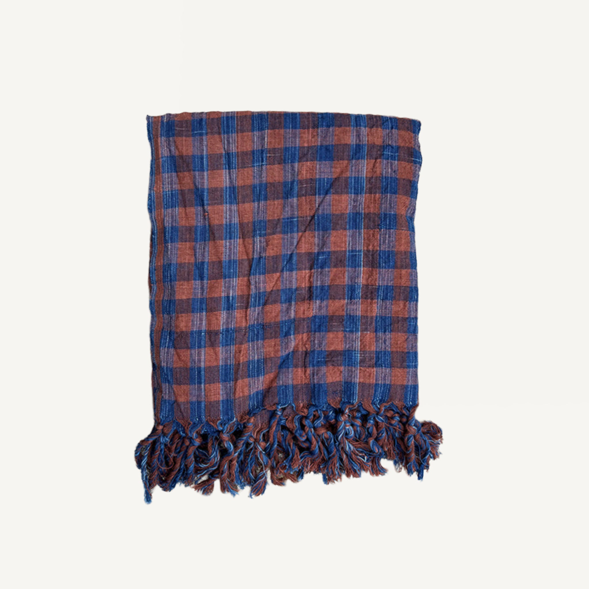 INDIGO CHECK OVERSIZED KITCHEN CLOTH