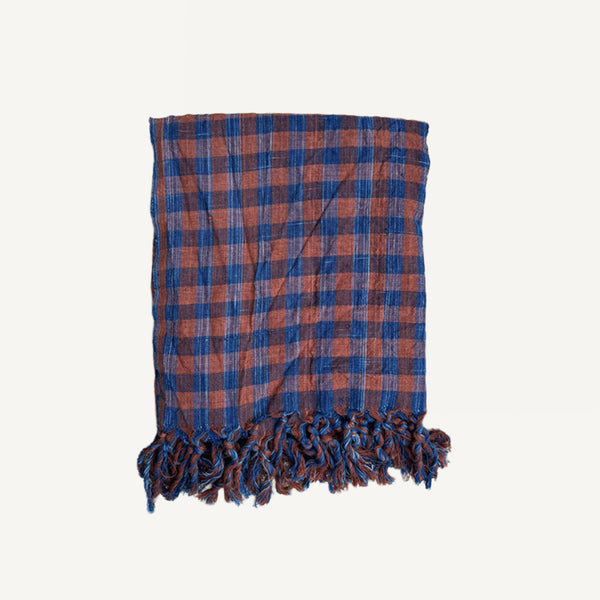 INDIGO CHECK OVERSIZED KITCHEN CLOTH