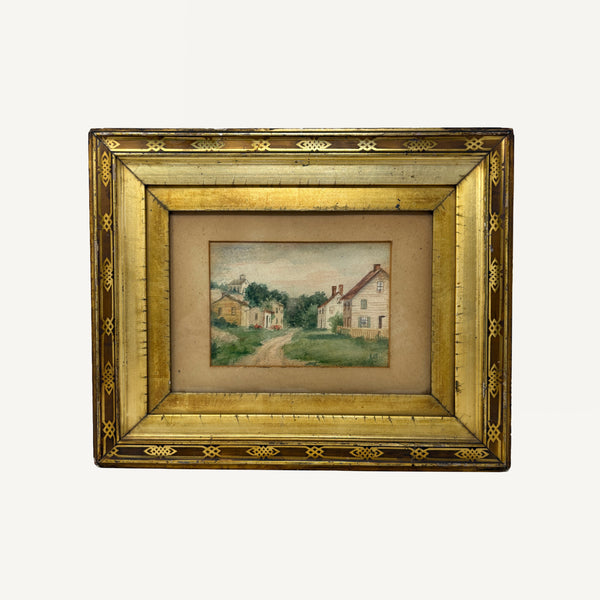 ANTIQUE WATERCOLOR PAINTING