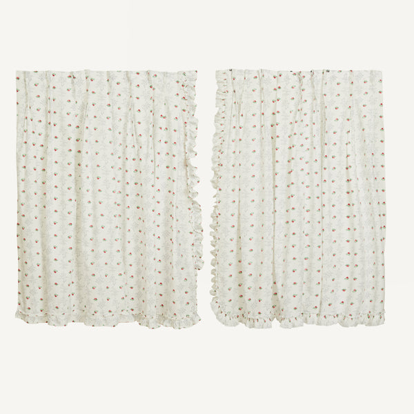 VINTAGE FLORAL COTTON CURTAINS