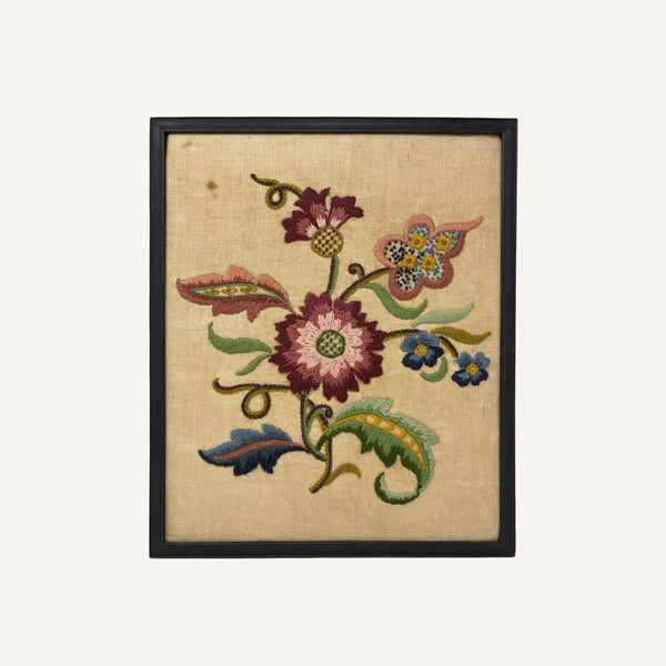 VINTAGE FRAMED NEEDLEWORK
