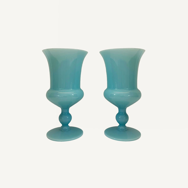 VINTAGE OPALINE GOBLETS